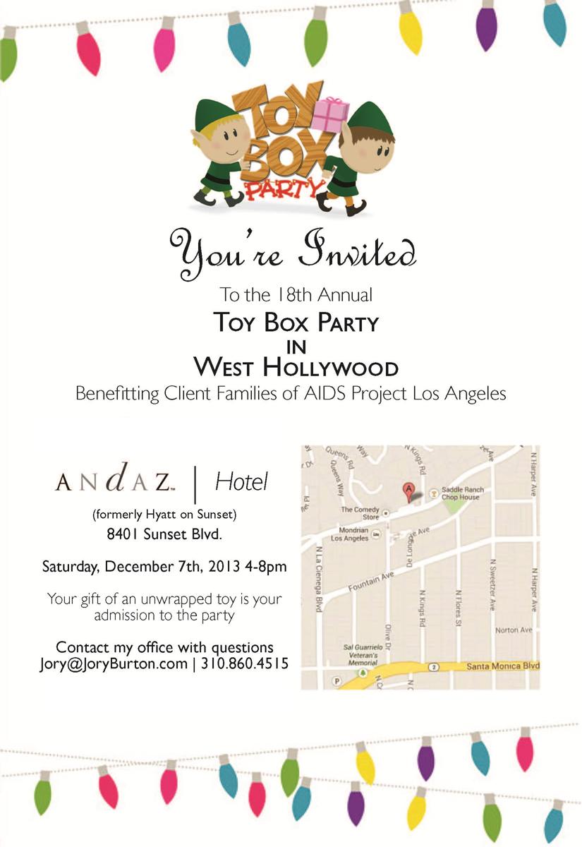 18th Annual Toy Box Party!