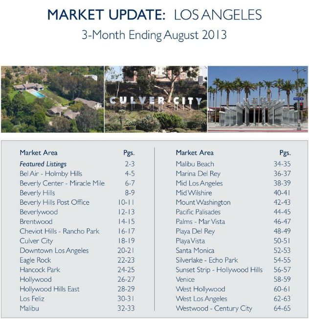 Market Update - 3 month ending August 2013